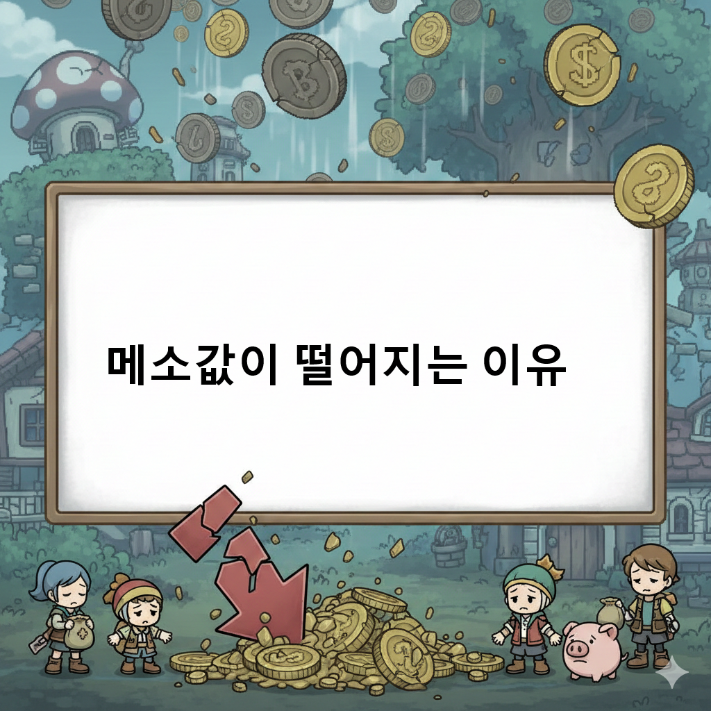 메이플 메소값 떨어지는 이유
