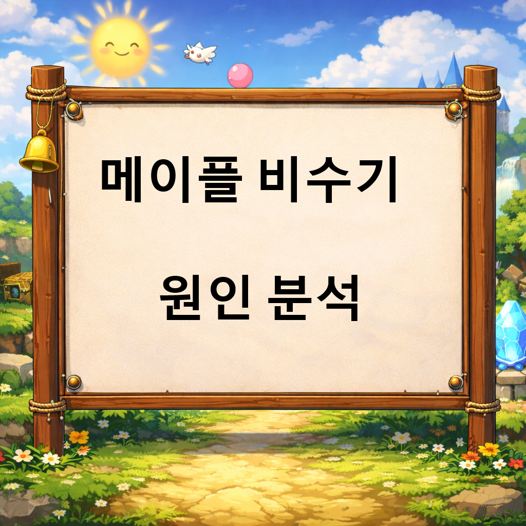 메이플 비수기 원인